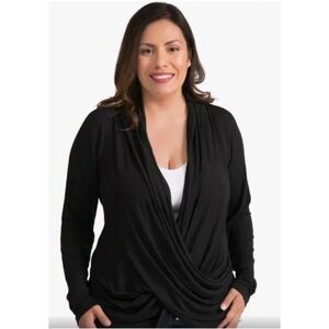 Kindred Bravely | Clara Criss Cross Nursing Top Black New Stretch